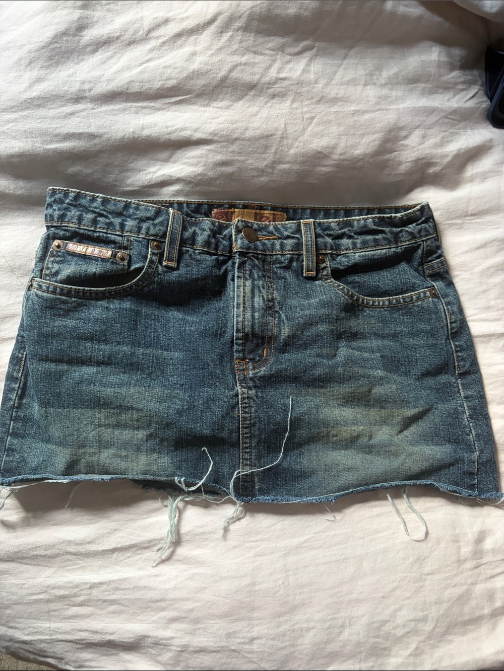 Lei Jean mini skirt